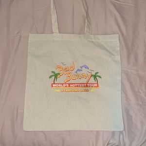 ❌ SOLD ❌ Official Bad Bunny ‘World’s Hottest Tour’ Merch Tote Bag
